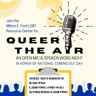 Queer the Air: Spoken Word and Open Mic Night